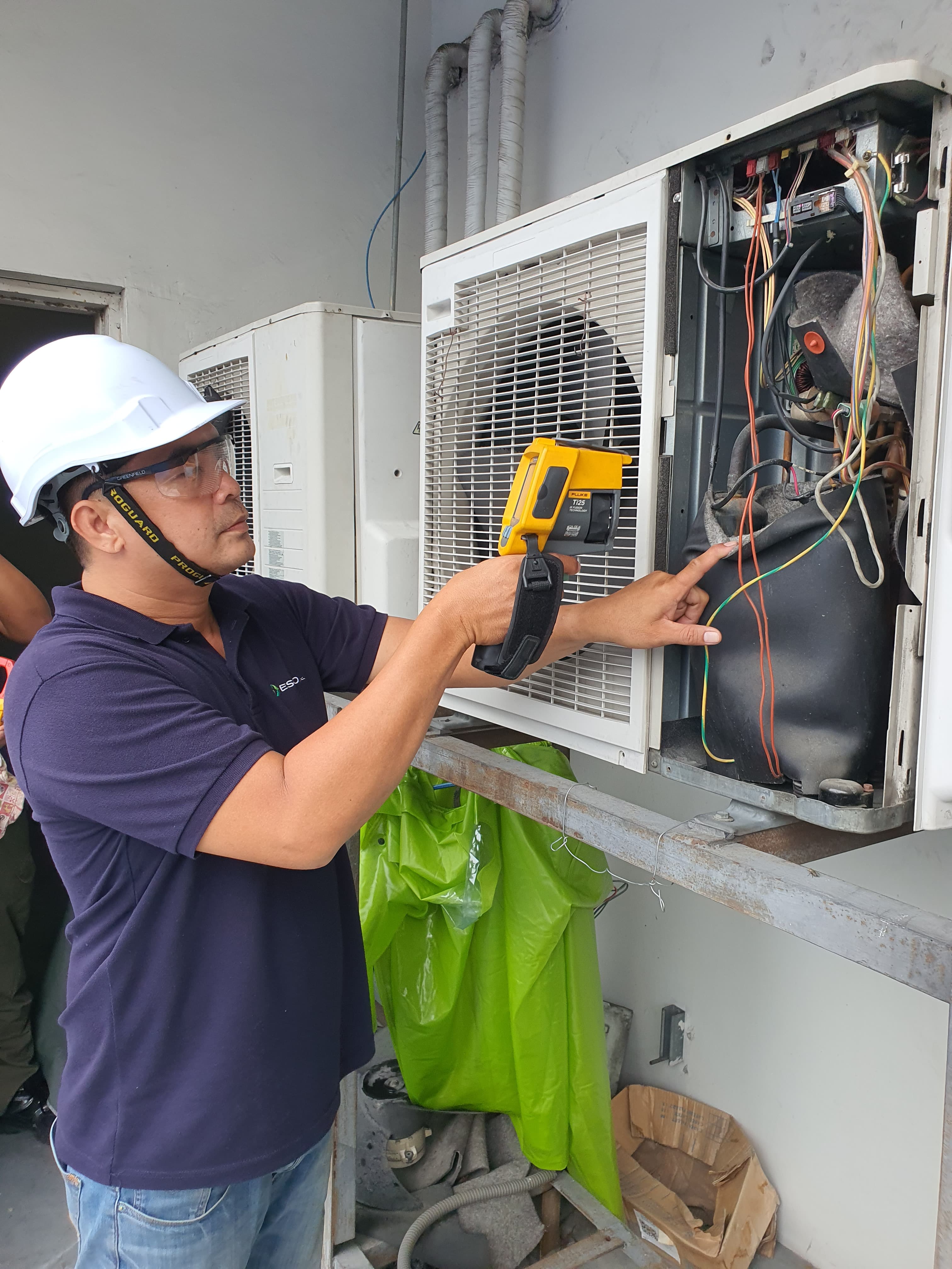 HVAC technician providing 24/7 support